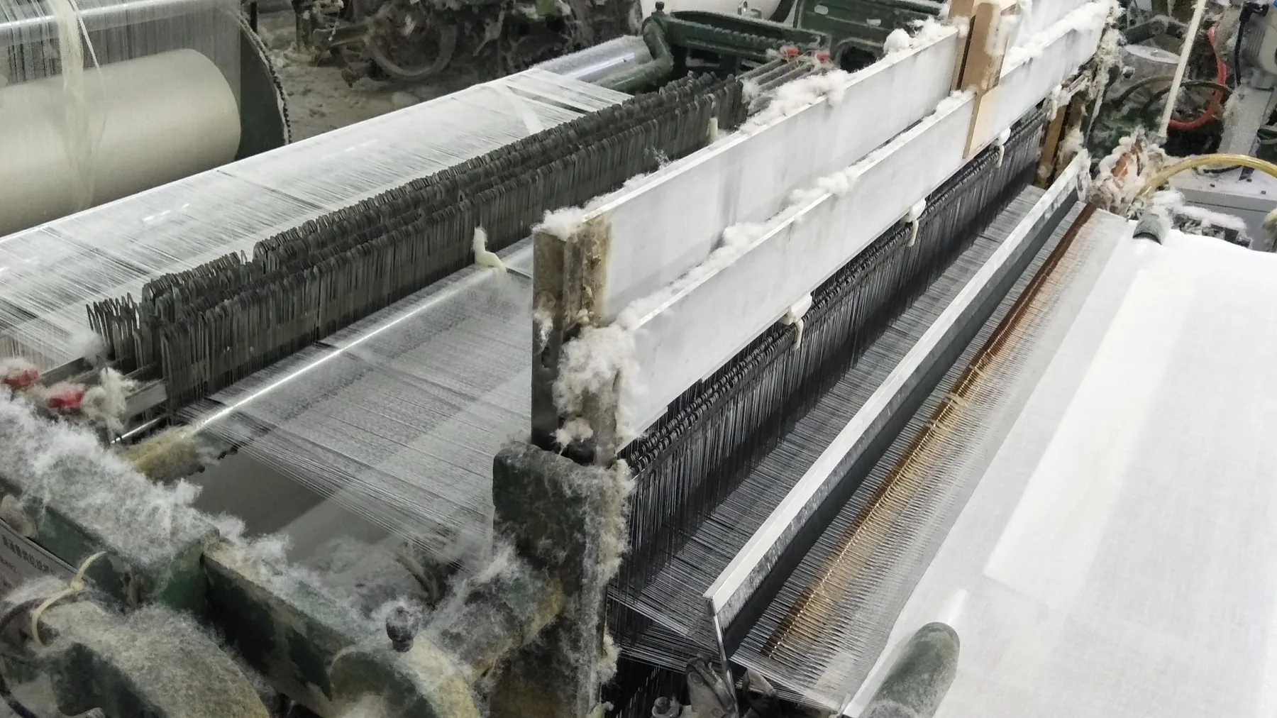 MG768 weaving area and warp path